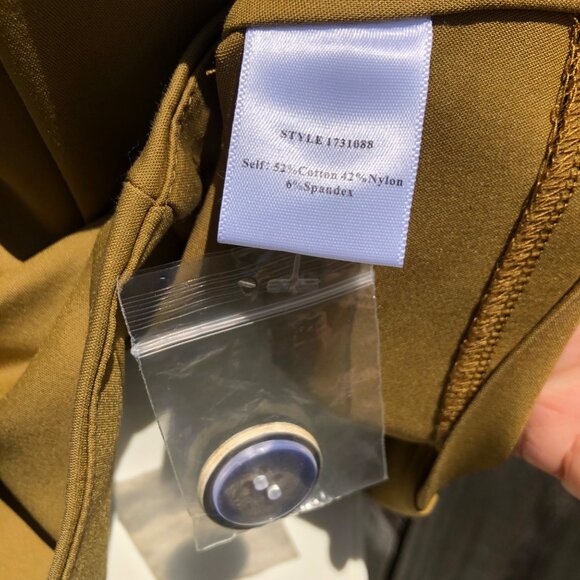 Buru XS Double Breasted Vest Top Button Down Up Mustard Sleeveless Yellow Tank - Picture 5 of 7